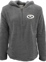 LADIES SHERPA 1/4 ZIP HOODIE WITH SIDE POCKETS