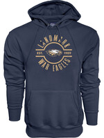 ADULT SANDED FLEECE HOODIE OFFERED IN DISTRESSED NAVY