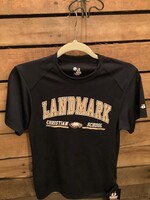 YOUTH PERFORMANCE SHORT SLEEVE TEE IN NAVY WITH SCREEN PRINT