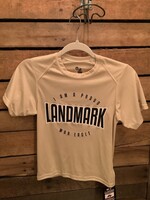 YOUTH PERFORMANCE SHORT SLEEVE TEE IN VEGAS GOLD WITH SCREEN PRINT