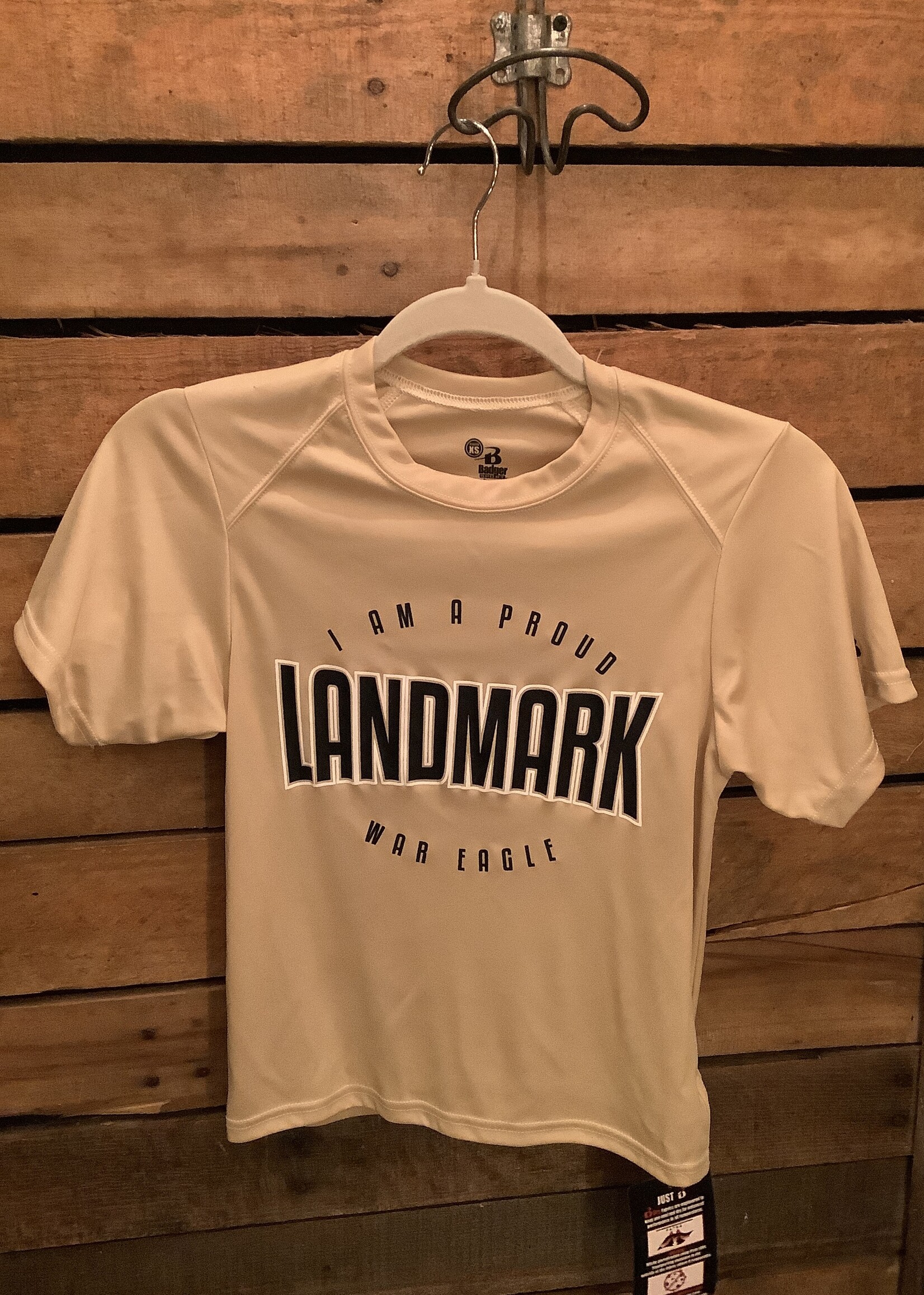 YOUTH PERFORMANCE SHORT SLEEVE TEE IN VEGAS GOLD WITH SCREEN PRINT