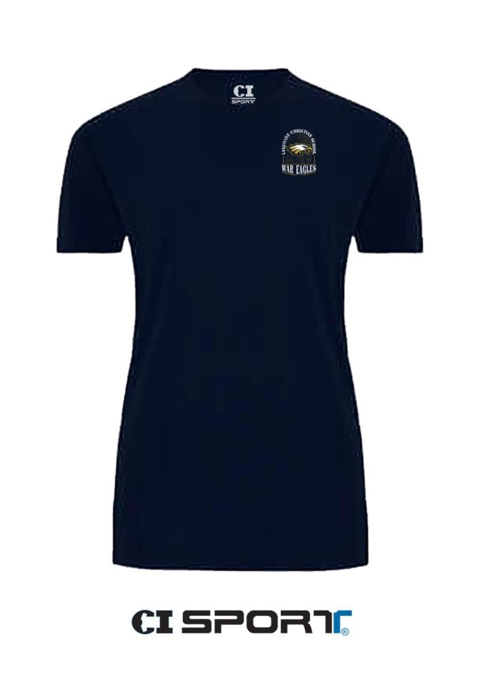 ADULT TRI BLEND SHORT SLEEVE TEE WITH BACK AND FRONT SCREEN PRINT