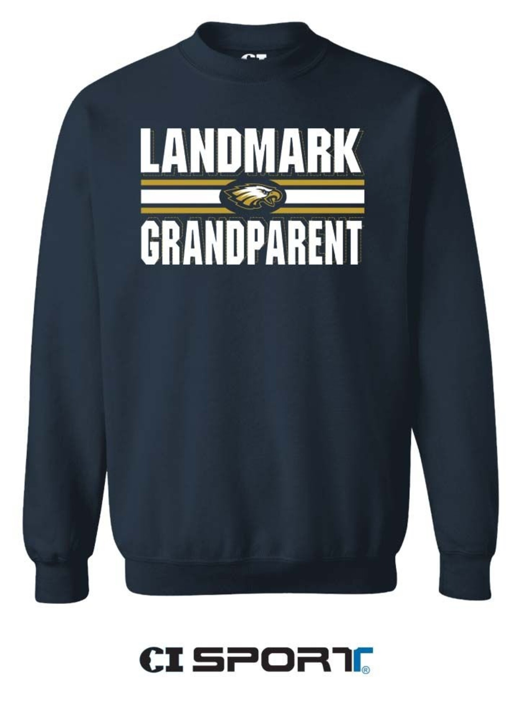 GRANDPARENT SWEATSHIRT WITH EMBROIDERY FRONT - NAVY