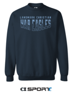 CLASSIC SWEATSHIRT IN NAVY WITH CAROLINA BLUE EMBROIDERY