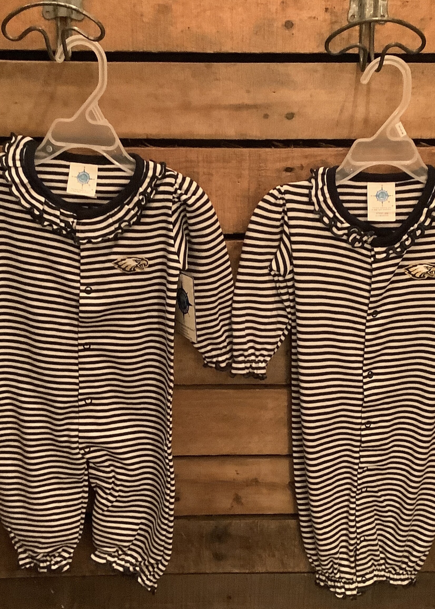 RUFFLED NAVY STRIPED CONVERTIBLE