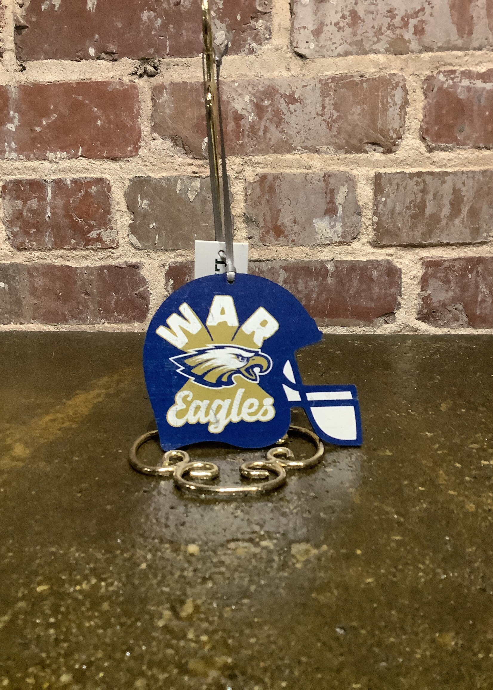 L2 WOOD HELMET ORNAMENT