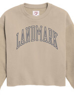 LADIES REVERSE FLEECE OVERSIZED MIDI WITH SCREEN PRINT FRONT