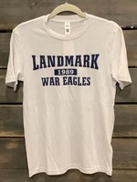 ADULT PLATINUM SOFTTEK BLEND SHORT SLEEVE TEE WITH SCREEN PRINT FRONT