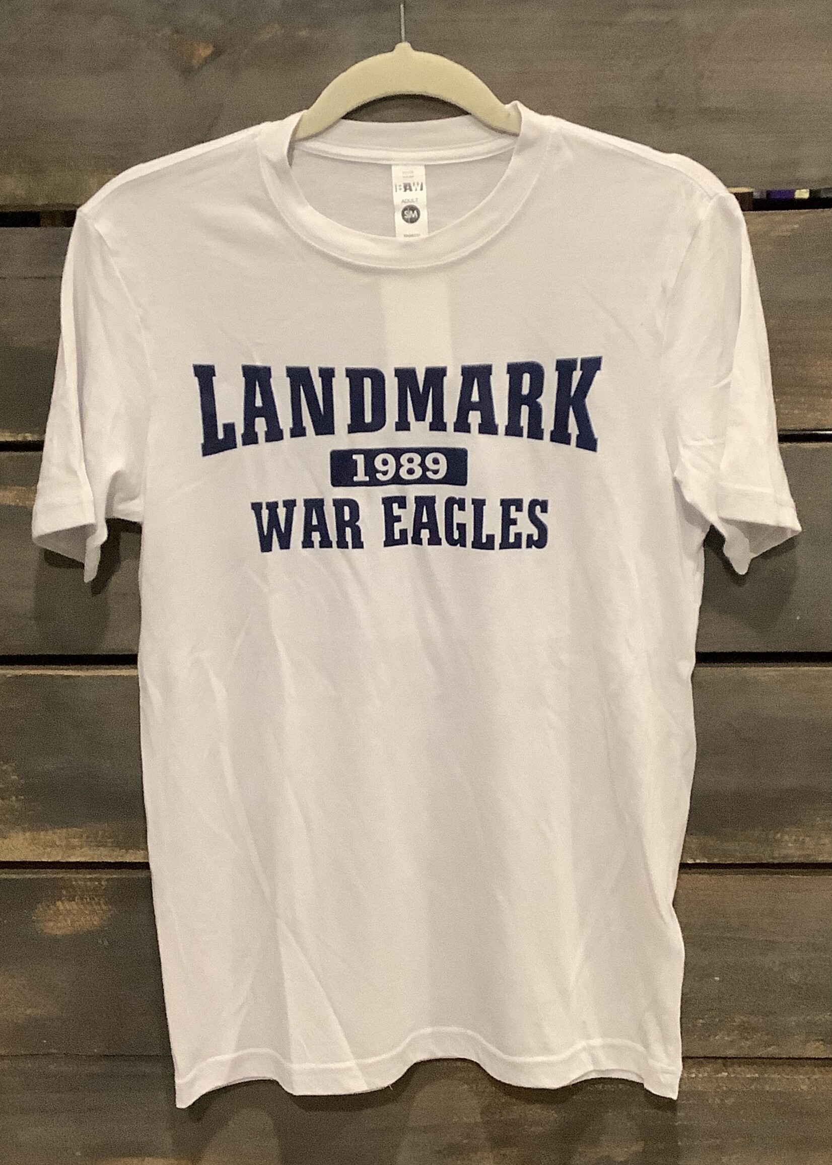 ADULT PLATINUM SOFTTEK BLEND SHORT SLEEVE TEE WITH SCREEN PRINT FRONT