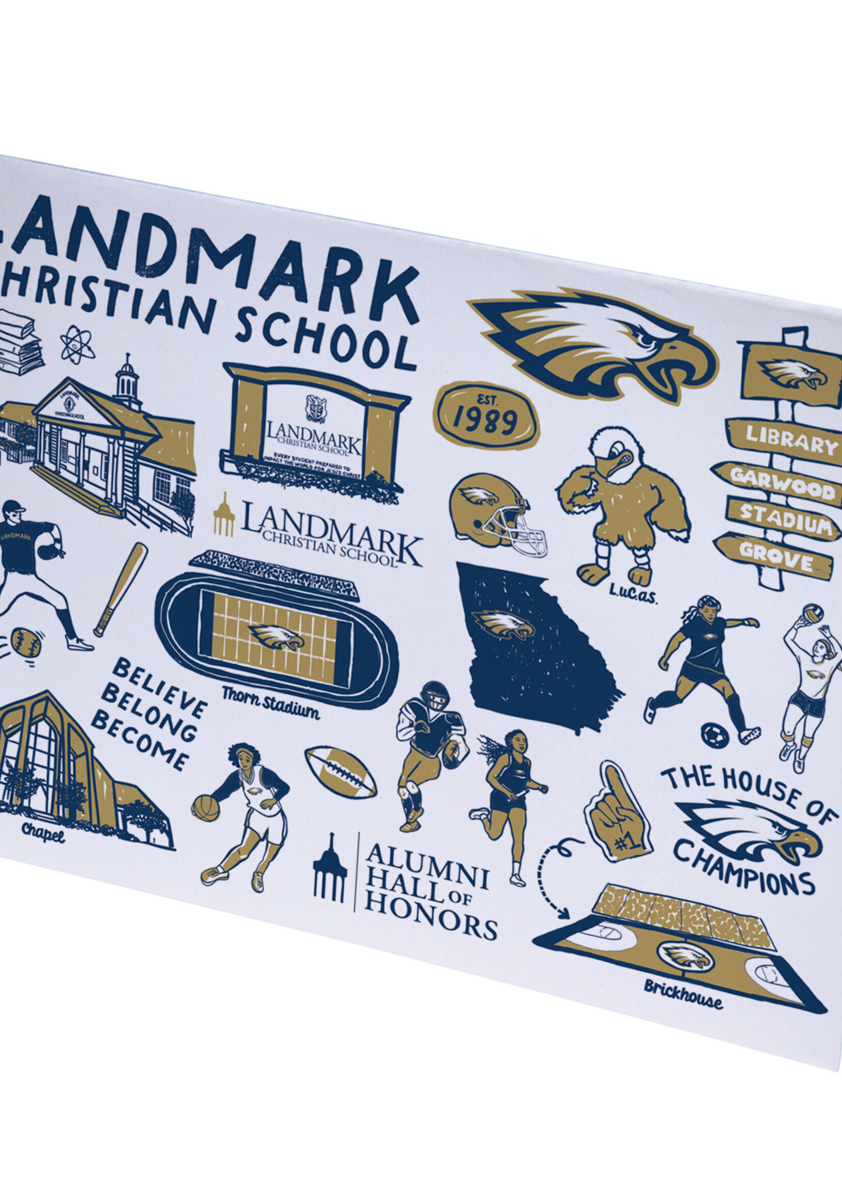 LANDMARK IMPRESSIONS BOX SET OF 10 NOTE CARDS