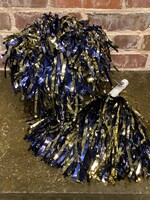 NAVY & GOLD POM POM