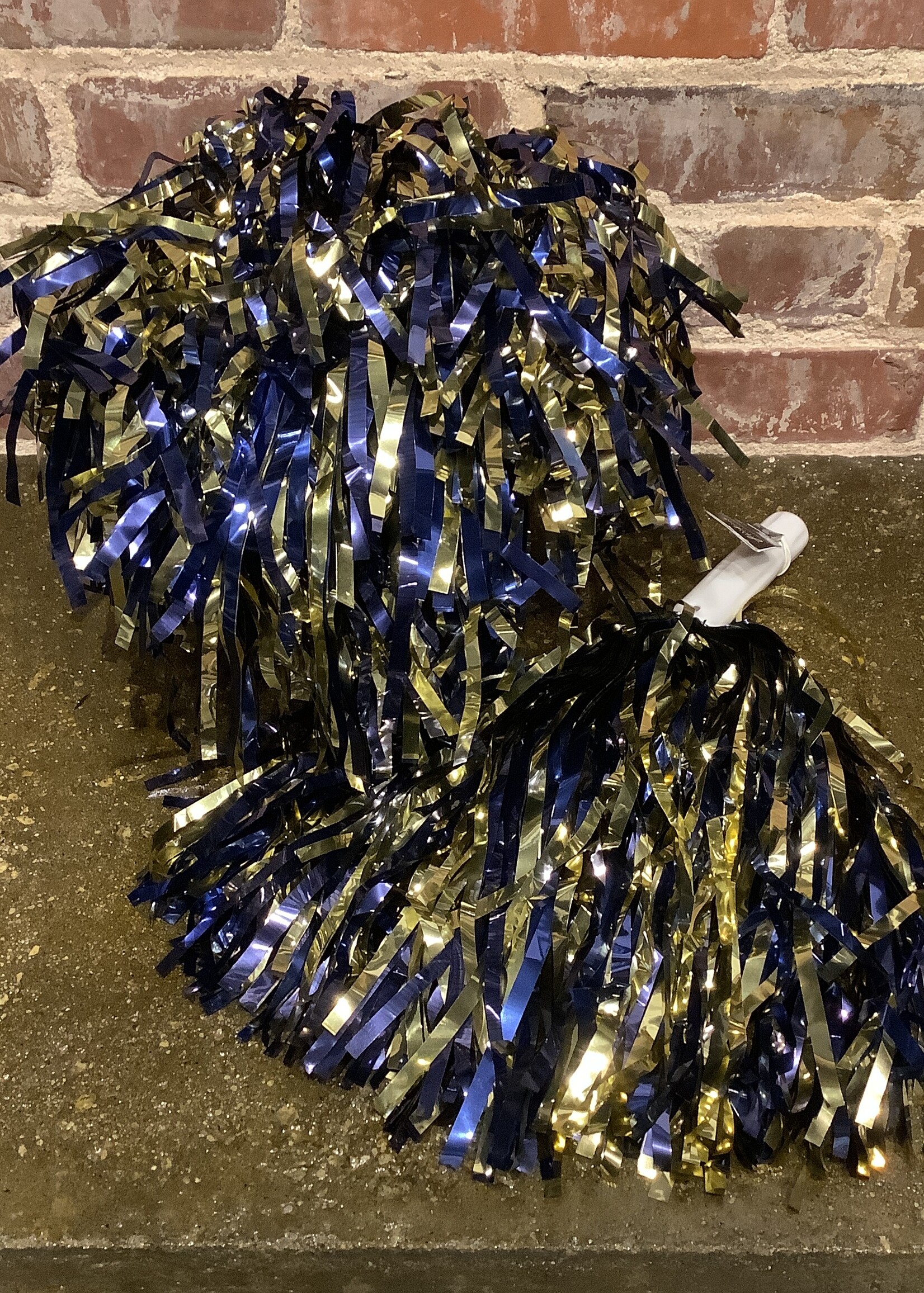 NAVY & GOLD POM POM