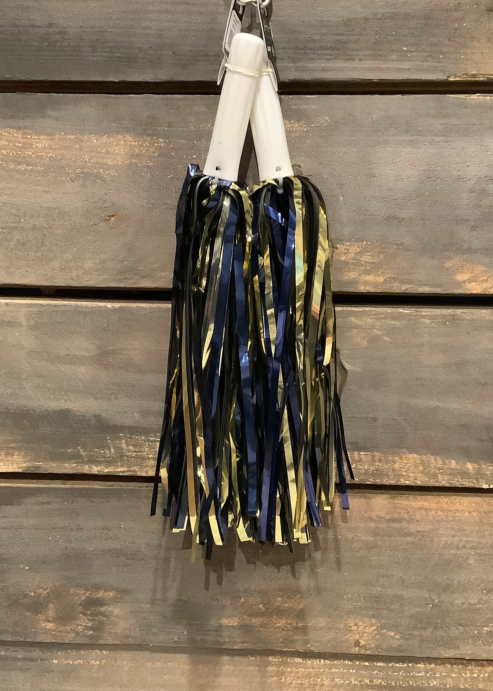 NAVY & GOLD POM POM