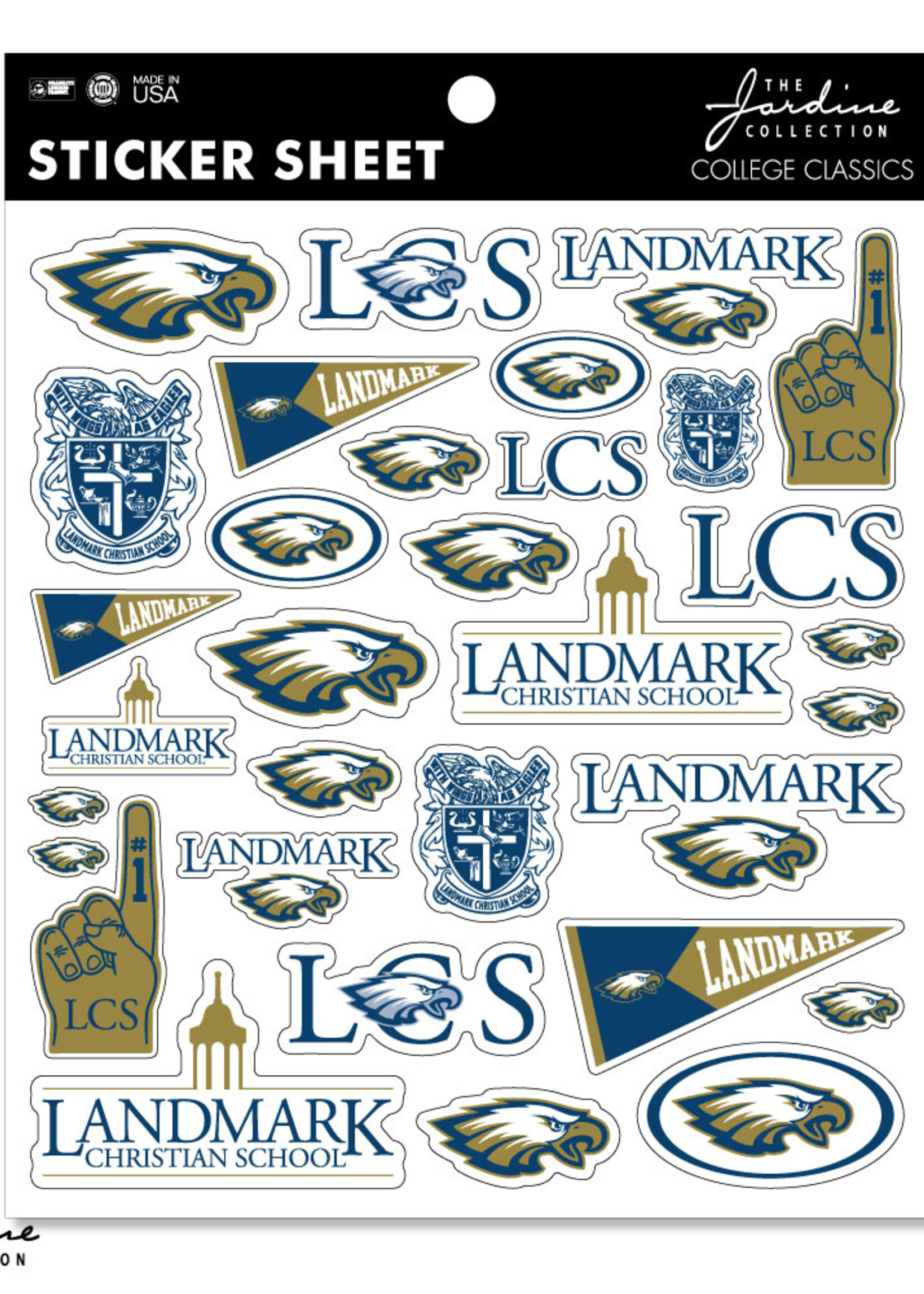 ASSORTED LANDMARK LOGO STICKER SHEET