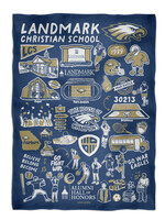 IMPRESSIONS FLEECE 40" x 58" LIGHT WEIGHT BLANKET