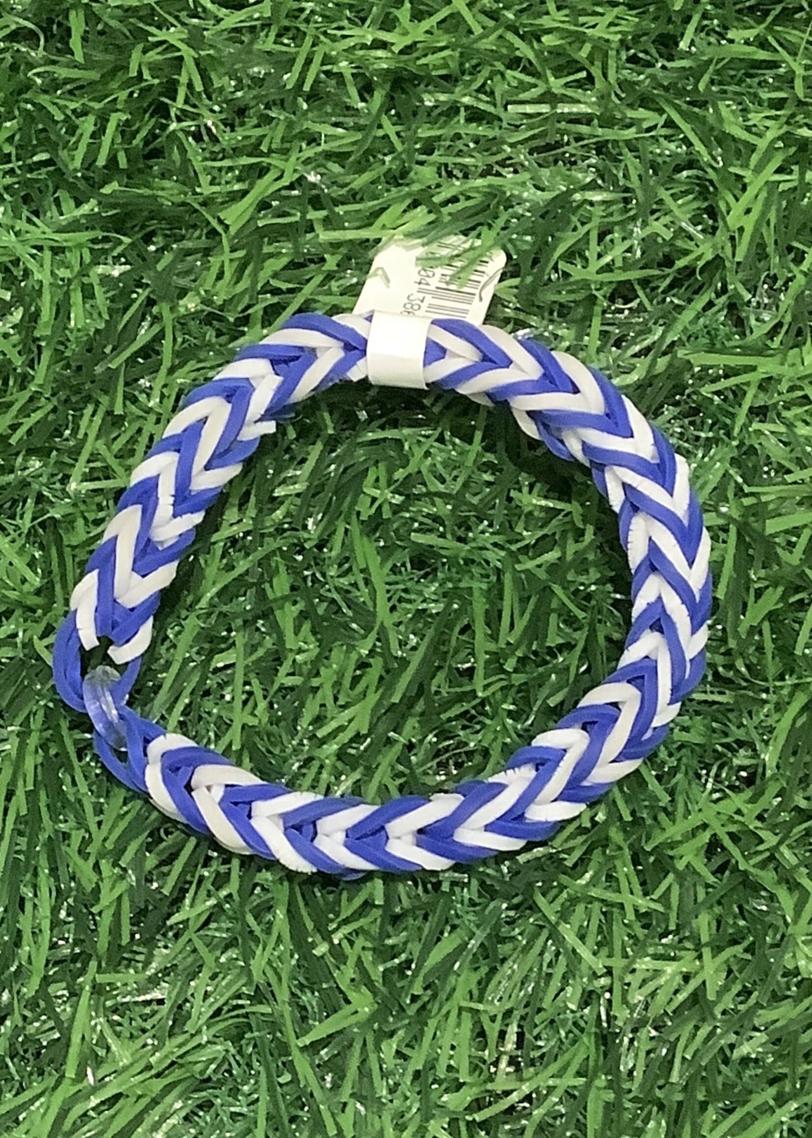 STRETCHABLE BLUE AND WHITE BRACELET