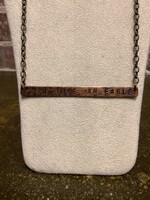 MHH  COPPER LONG BAR SOAR EAGLE 16" NECKLACE