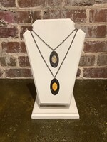 MHH FABRIC AND COPPER SHORT NECKLACE