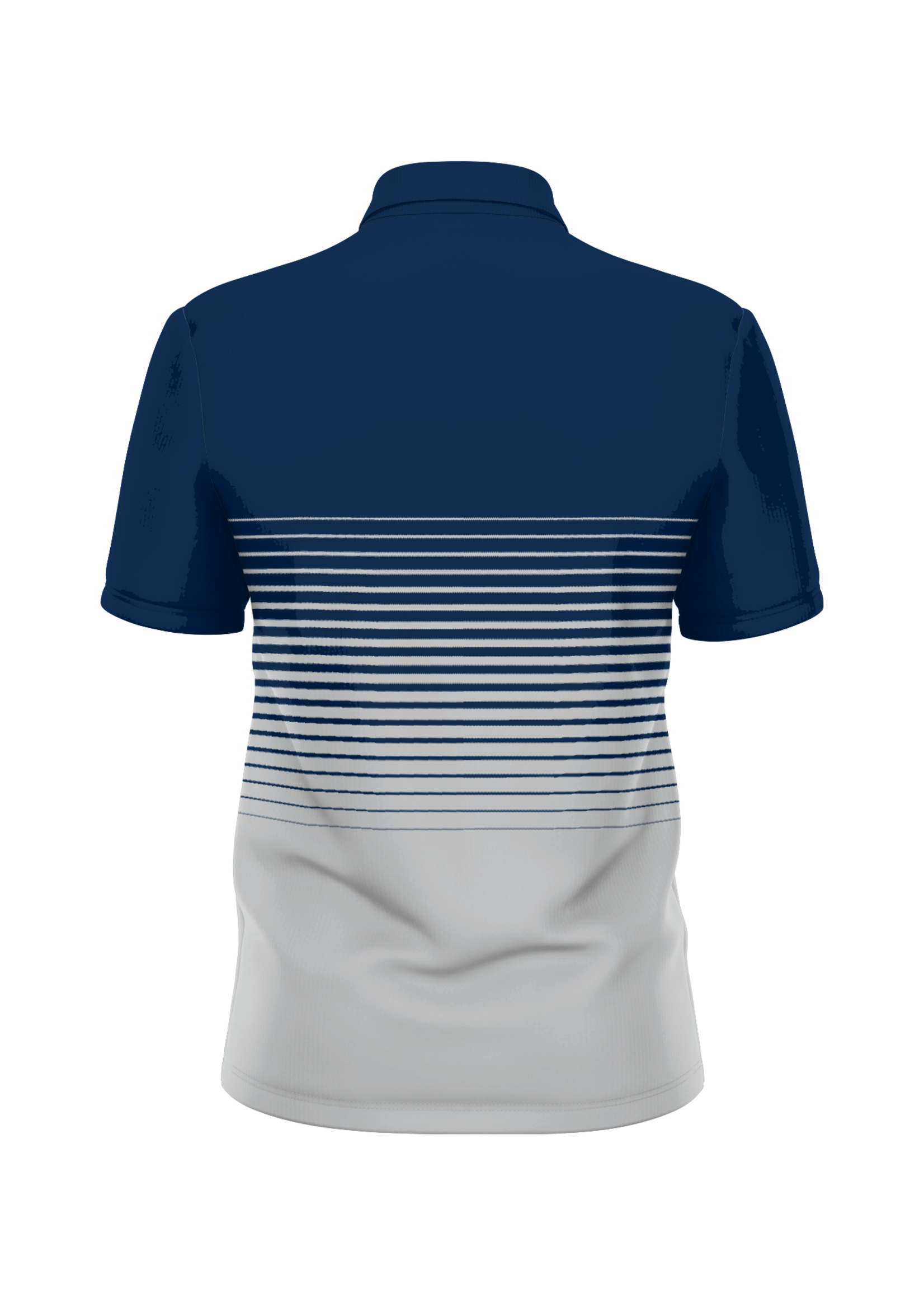 MEN'S GOLF POLO -  NAVY/GREY SUNSET