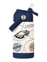 LOGO BRAND 12 OZ WATER BOTTLE WITH ALL OVER DESIGN