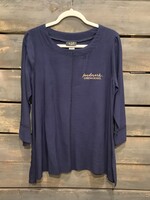 INVERTED SEAM LADIES TOP WITH LEFT CHEST EMBROIDERY