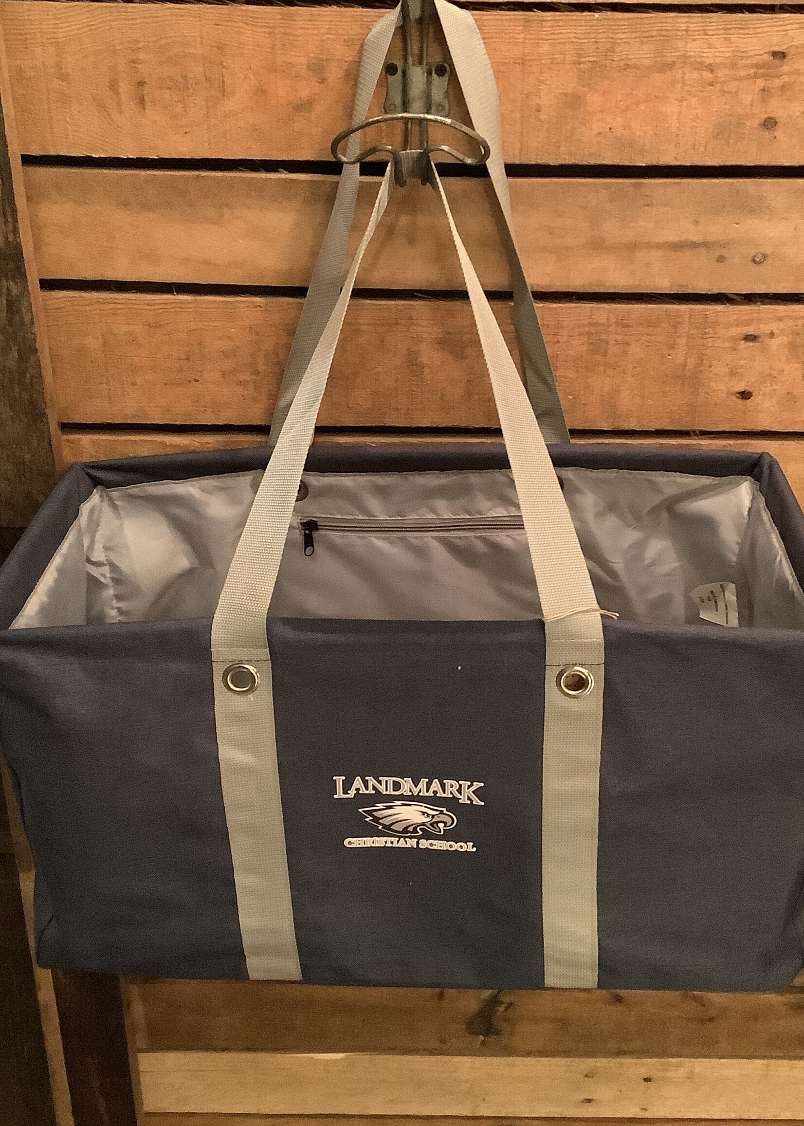 PICNIC CADDY - NAVY/GREY