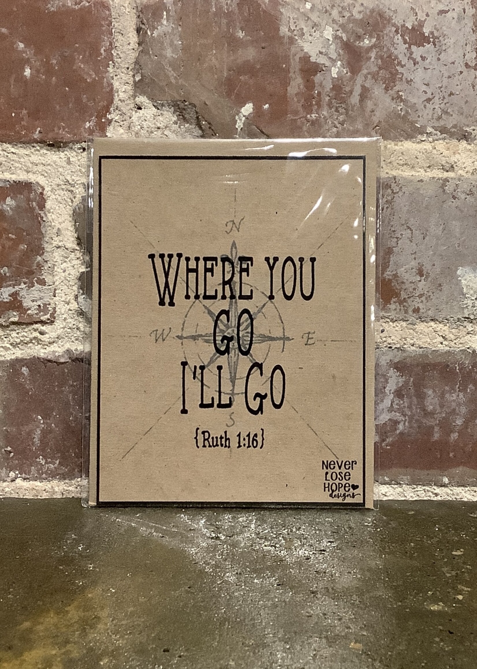 NLH SENTIMENT CARDS - WHERE YOU GO