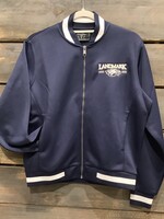 LADIES FULL ZIP V STREET NAVY JACKET