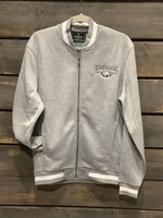 MEN'S FULL ZIP V STREET HEATHER GREY JACKET