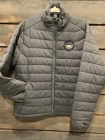 MEN'S MIDWEIGHT PUFFER JACKET WITH EMBROIDERY LOGO
