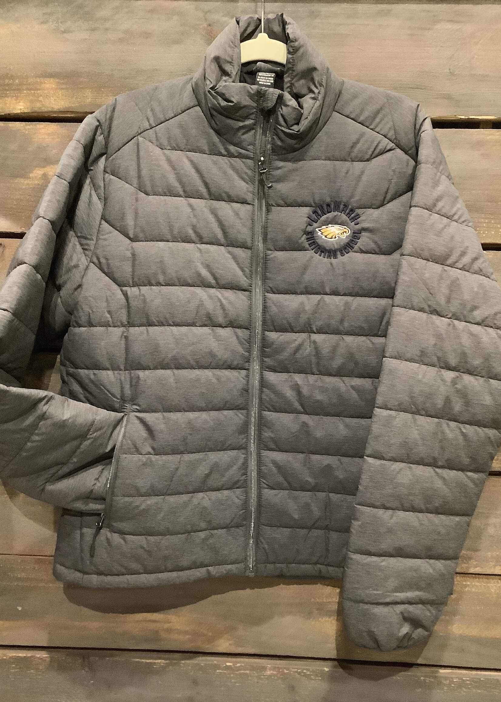 MEN'S MIDWEIGHT PUFFER JACKET WITH EMBROIDERY LOGO