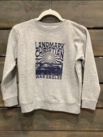 YOUTH GREY CREW WITH STADIUM SCREEN PRINT
