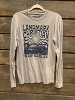 100% COTTON STONEWASH GREY  LONG SLEEVE TEE