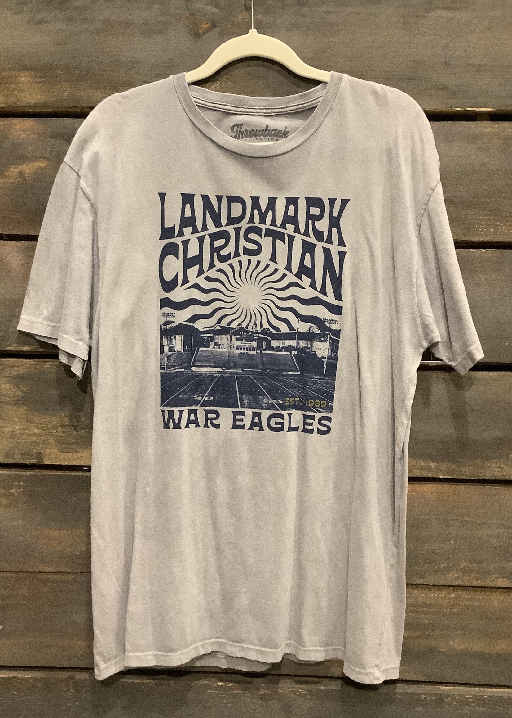 100% COTTON STONEWASH GREY  SHORT SLEEVE TEE