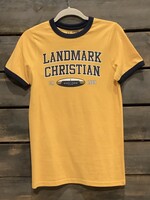 RENEW RINGER SHORT SLEEVE TEE- GOLD/NAVY