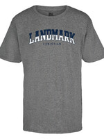 YOUTH CLASSIC GRAPHITE GREY SHORT SLEEVE TEE WITH SCREEN PRINT FRONT