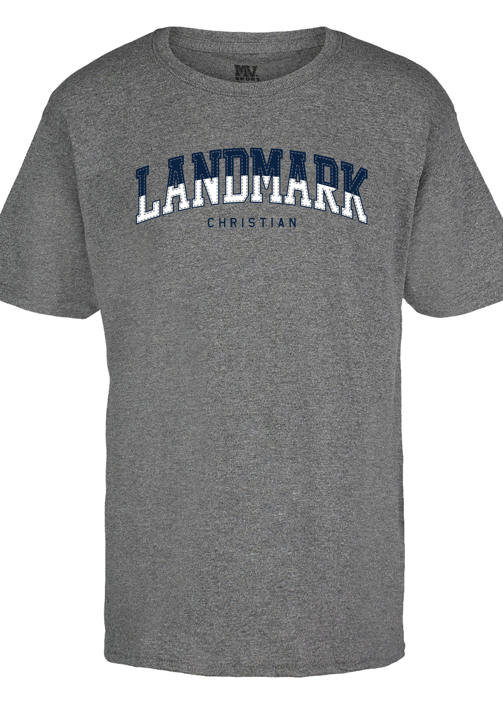 YOUTH CLASSIC GRAPHITE GREY SHORT SLEEVE TEE WITH SCREEN PRINT FRONT