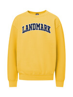 MEN'S PROWEAVE FLEECE CREW SWEATSHIRT IN MAIZE GOLD WITH SCREEN PRINT FRONT