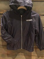 YOUTH FULL ZIP NAVY FLEECE HOODED JACKET