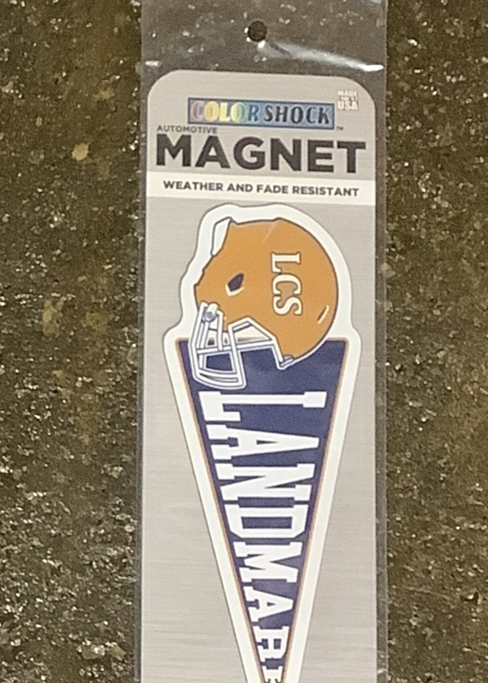 GAME DAY LCS HELMET AND PENNANT SMALL MAGNET
