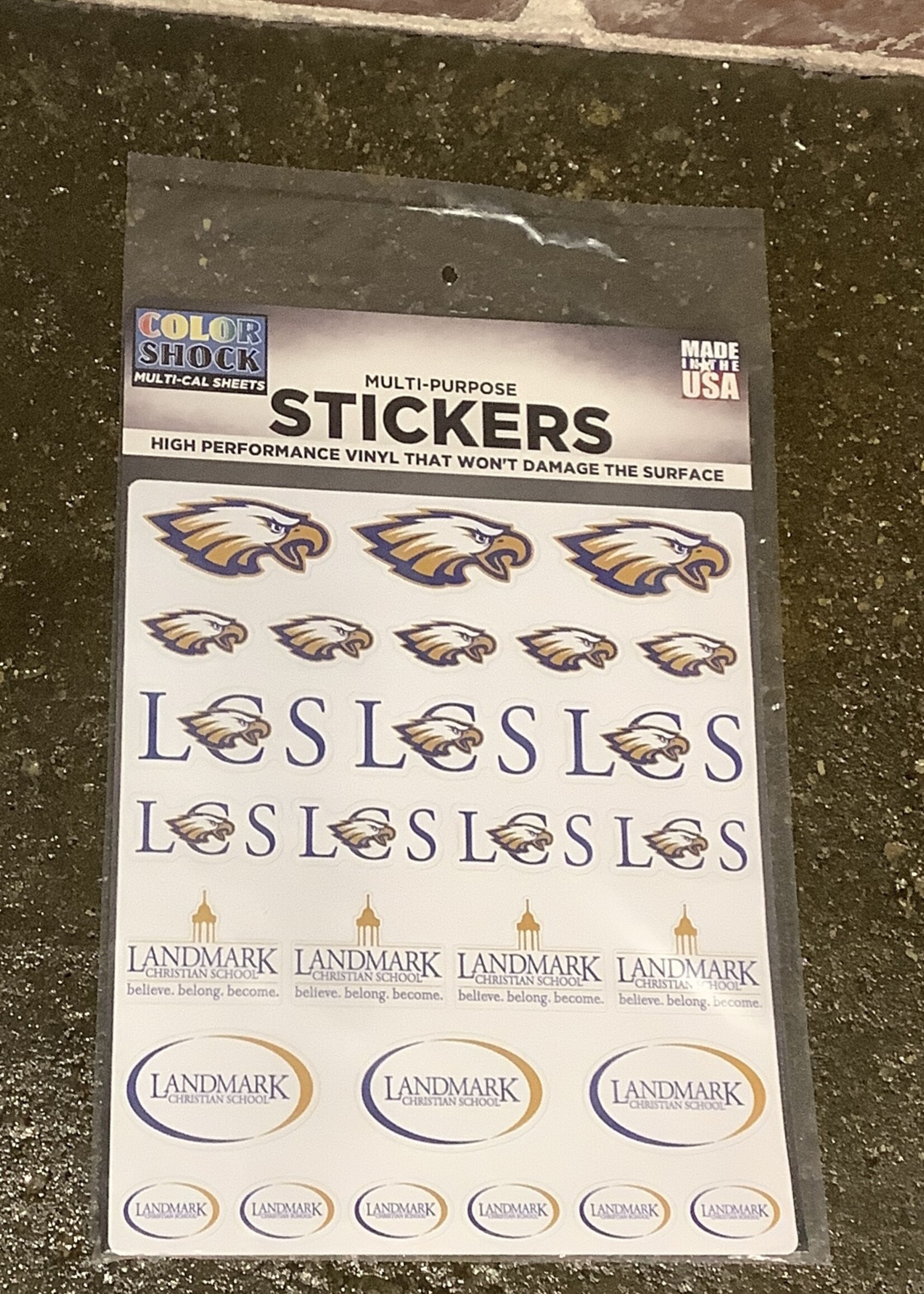 MULTI STICKER SHEET OF LANDMARK LOGOS