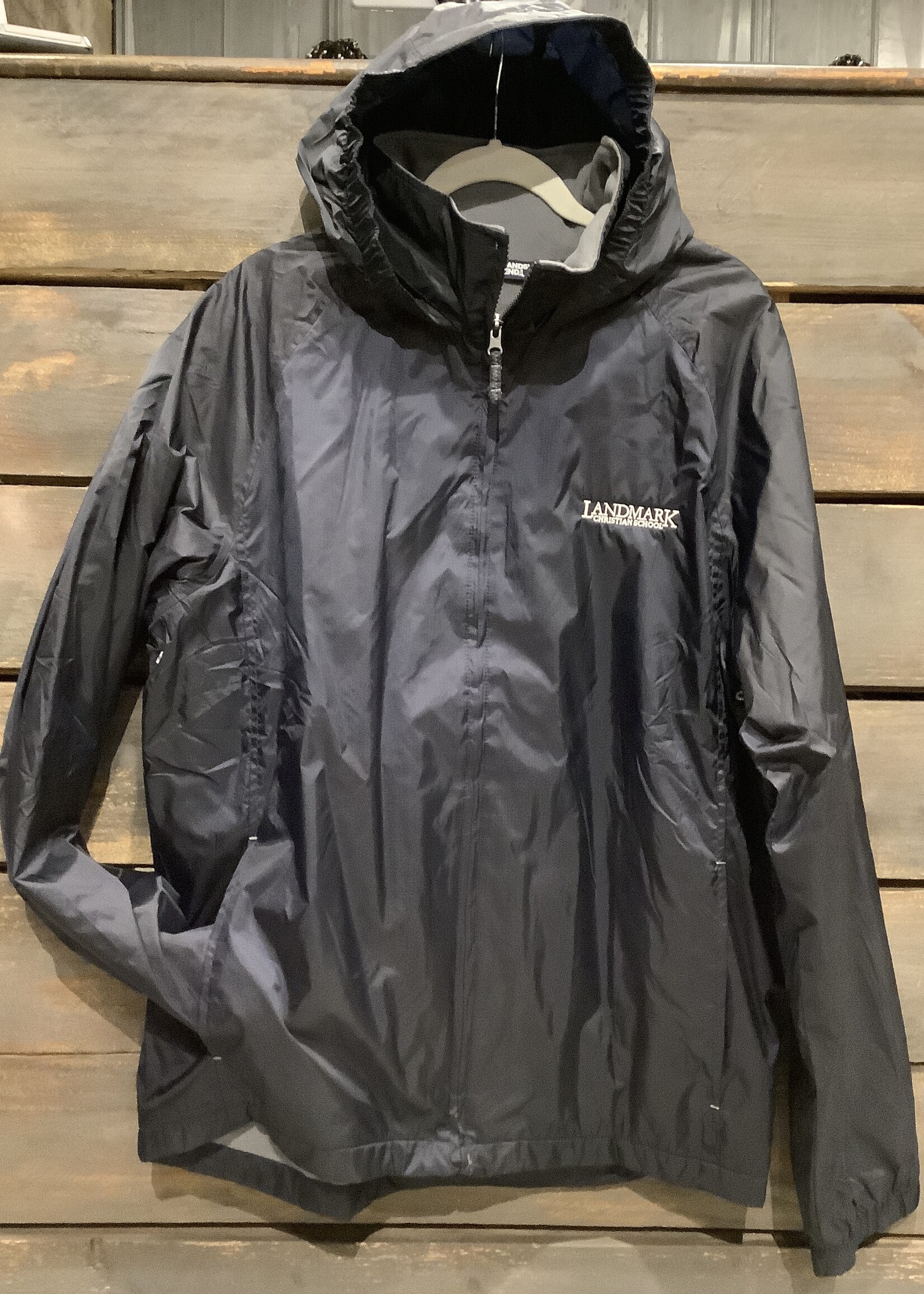 MEN'S FLEECE LINED RAIN JACKET IN CLASSIC NAVY