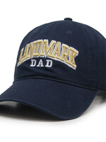 NAVY TWILL ADJUSTABLE HAT WITH DAD EMBROIDERY