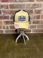 THE GAME TRUCKER YOUTH HAT IN VEGAS GOLD AND NAVY MESH