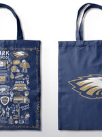 IMPRESSIONS DESIGN POLYESTER TWILL TOTE BAG WITH LOGO ON FRONT & BACK