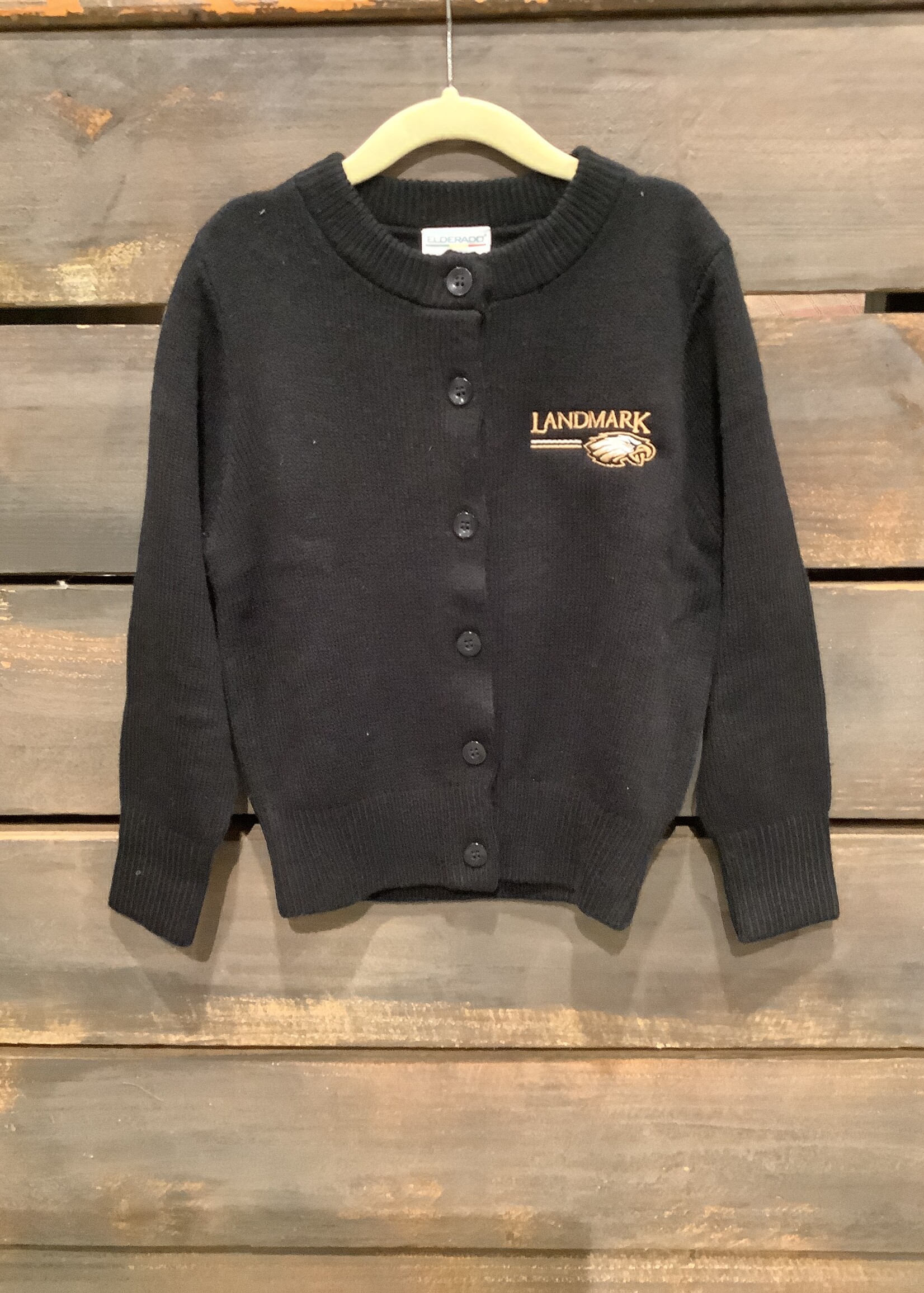 YOUTH ELDERADO #1105 CREWNECK HEAVY WEIGHT CARDIGAN - NAVY