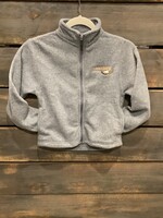 YOUTH POLAR FLEECE FULL ZIP JACKET  WITH LEFT CHEST EMBROIDERY