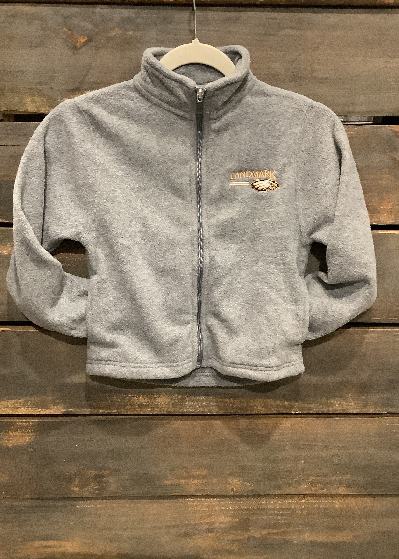 YOUTH POLAR FLEECE FULL ZIP JACKET  WITH LEFT CHEST EMBROIDERY