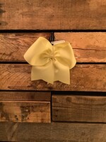 3" WIDE PONY BOW W/V CUTS ON TAIL - 7522- YELLOW