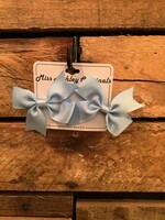 SMALL BOW PAIR WITH V CUT TAILS #1205 - LIGHT BLUE